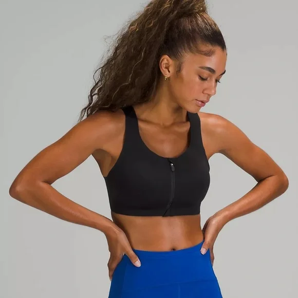 Enlite Front-Zip Sports Bra 38DD Black LULULEMON - Picture 9 of 9